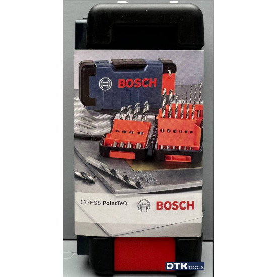 Набір свердел для металу HSS PointTeQ 18шт. BOSCH PRO 2608577350